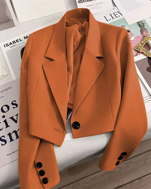 Blazer Casual com Gola Lapela