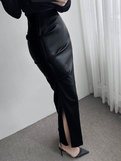 Saia Lápis com Fenda Lateral