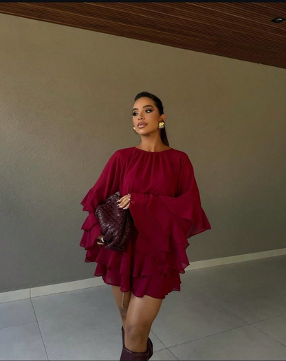 Vestido Leve em Chiffon