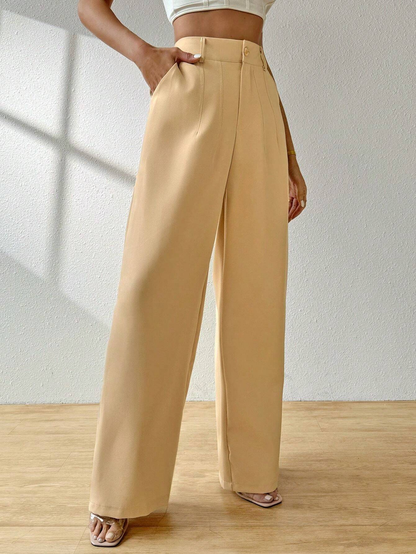 Calça Pantalona de Alfaiataria Cintura Alta