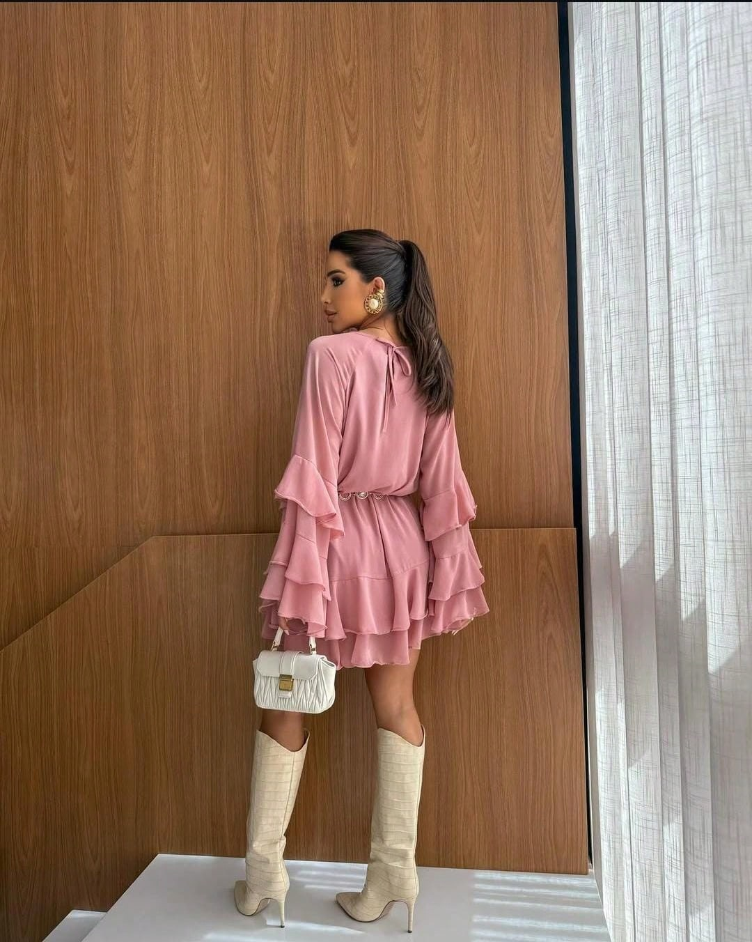 Vestido Leve em Chiffon