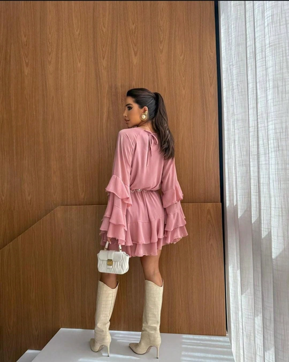 Vestido Leve em Chiffon