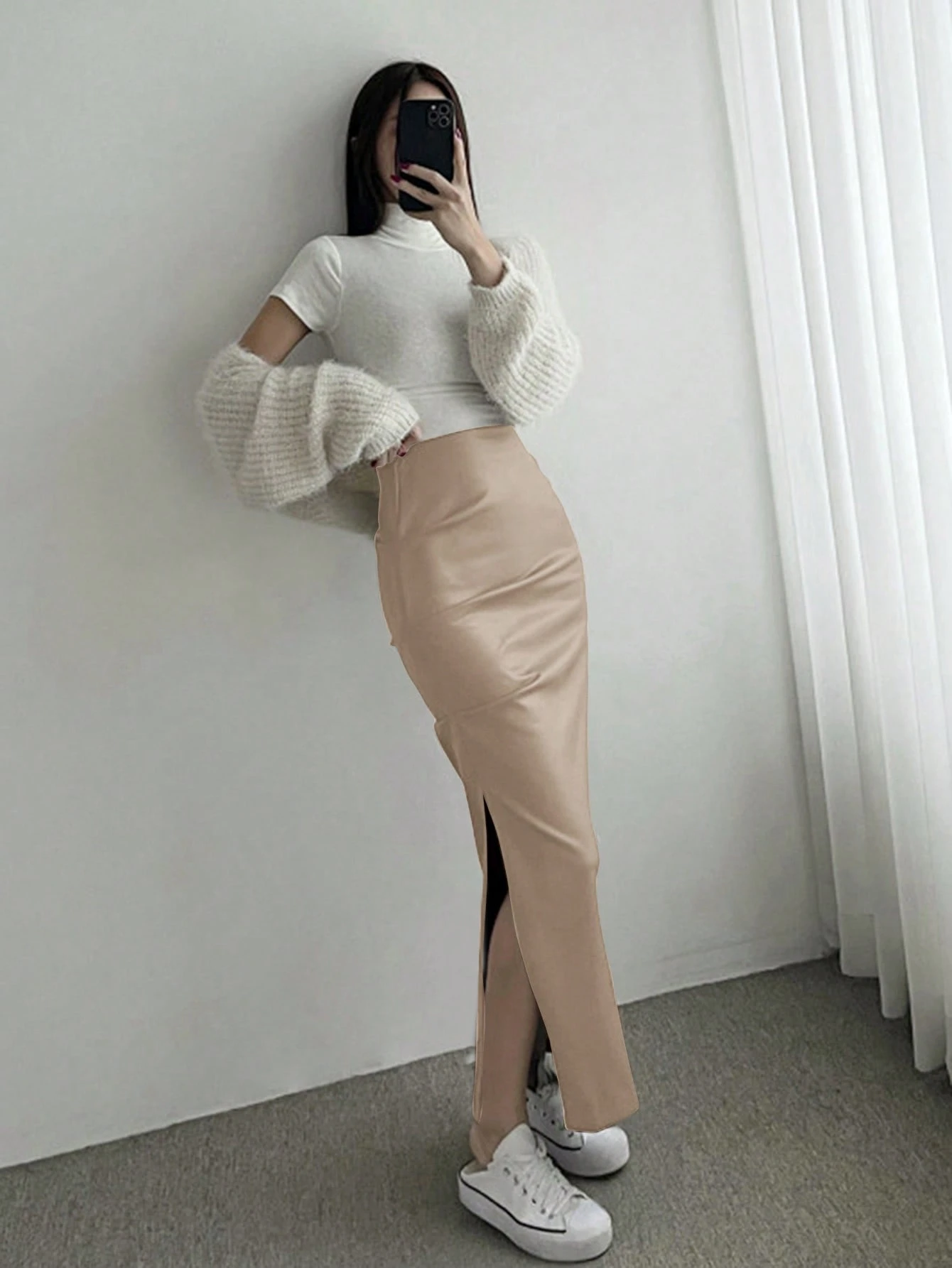 Saia Lápis com Fenda Lateral