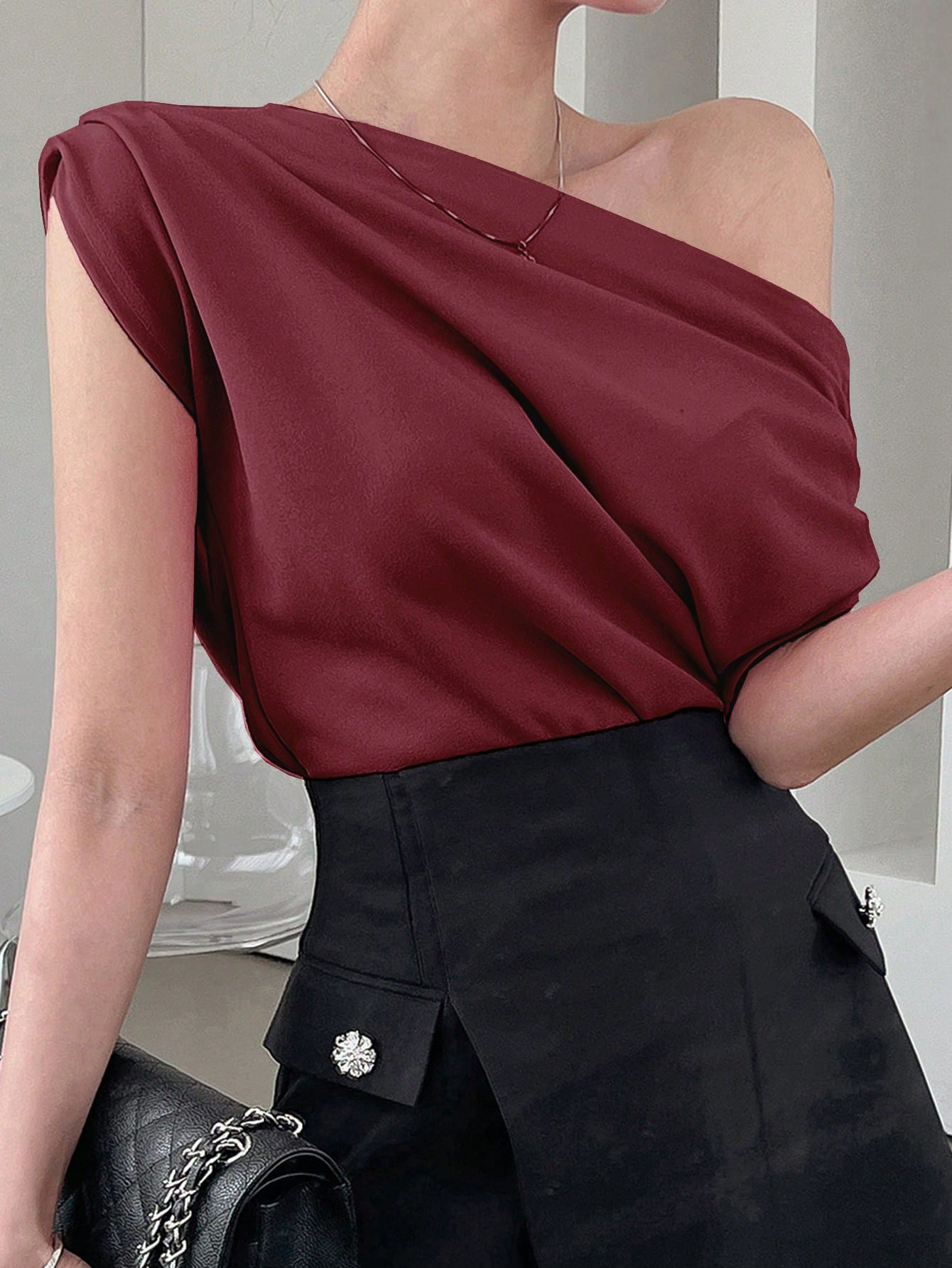 Blusa Feminina Assimétrica