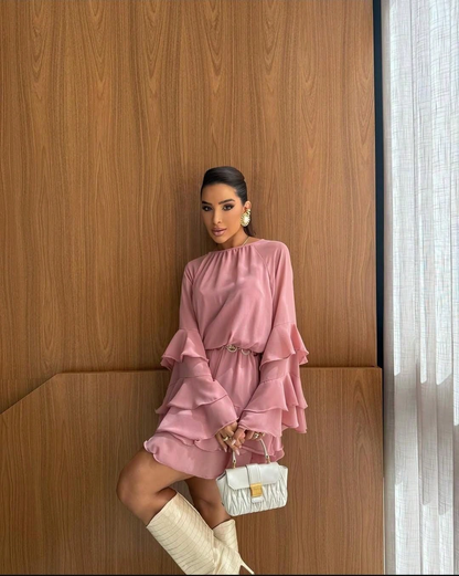 Vestido Leve em Chiffon